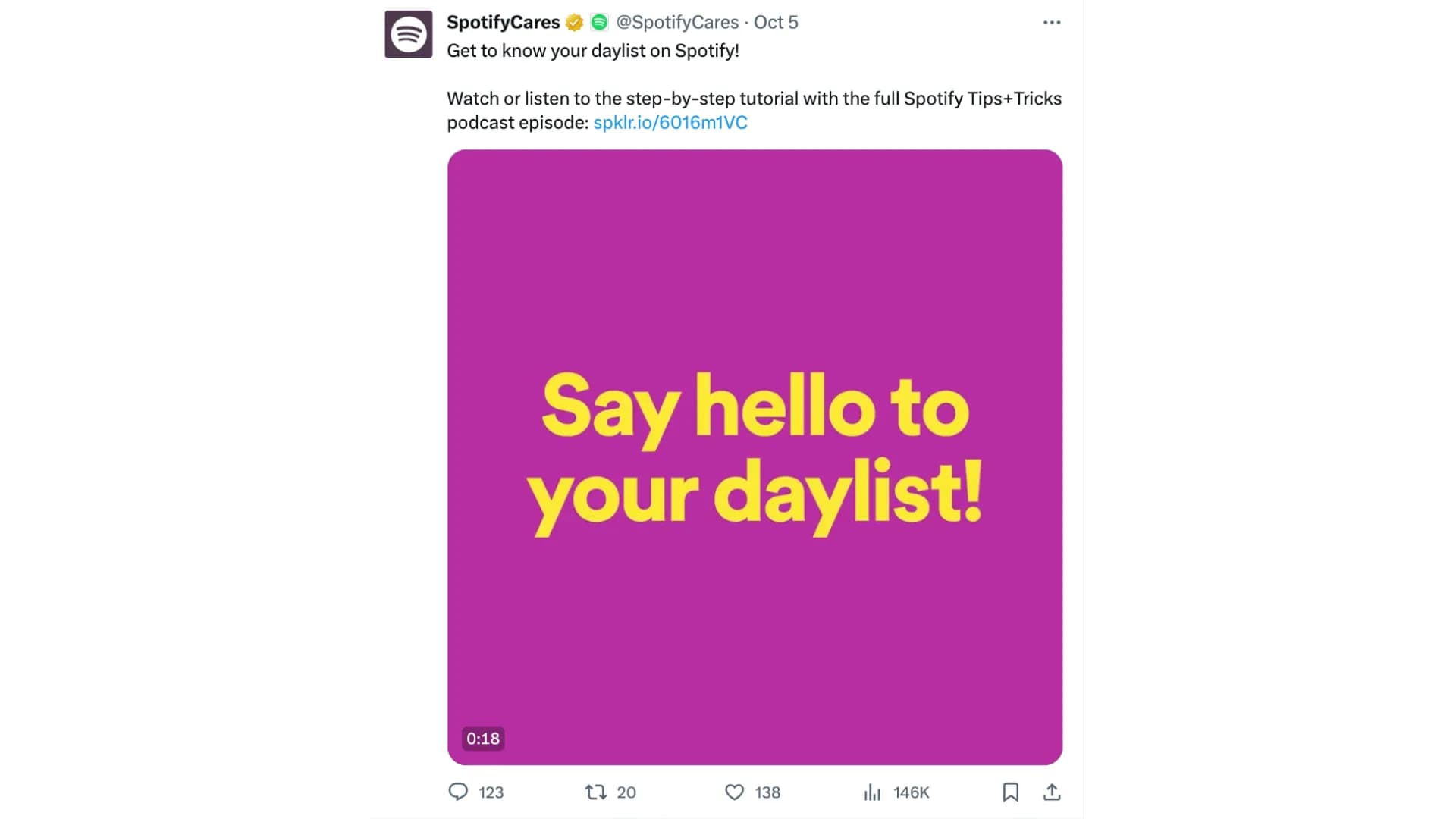 圖片來源:Spotify twitter